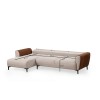 Corner Sofa-Bed Aren Left - Beige, Cinnamon Beige
Cinnamon