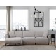 Corner Sofa-Bed Aren Left - Grey Grey Corner Sofa-Bed Aren Left - Grey Grey