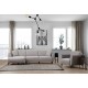 Corner Sofa-Bed Aren Left - Grey Grey Corner Sofa-Bed Aren Left - Grey Grey