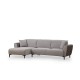 Corner Sofa-Bed Aren Left - Grey Grey Corner Sofa-Bed Aren Left - Grey Grey