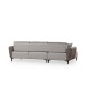 Corner Sofa-Bed Aren Left - Grey Grey Corner Sofa-Bed Aren Left - Grey Grey