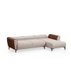 Corner Sofa-Bed Aren Right - Beige, Cinnamon Beige
Cinnamon
