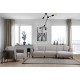 Corner Sofa-Bed Aren Right - Grey Grey Corner Sofa-Bed Aren Right - Grey Grey