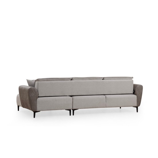 Corner Sofa-Bed Aren Right - Grey Grey Corner Sofa-Bed Aren Right - Grey Grey