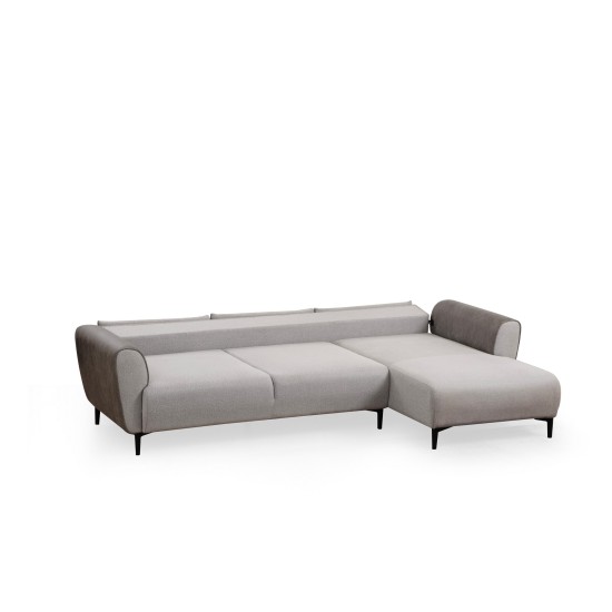 Corner Sofa-Bed Aren Right - Grey Grey Corner Sofa-Bed Aren Right - Grey Grey