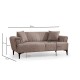 2-Seat Sofa Hamlet - Light Brown Light Brown 2-Seat Sofa Hamlet - Light Brown Light Brown