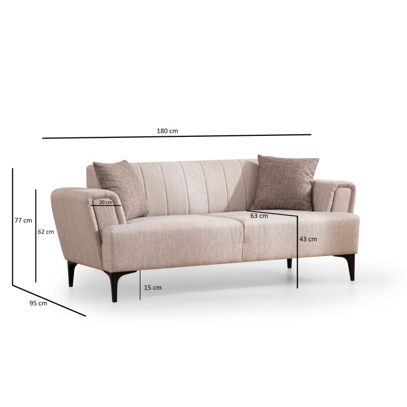 2-Seat Sofa Hamlet - Beige Beige