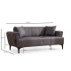2-Seat Sofa Hamlet - Dark Grey Dark Grey 2-Seat Sofa Hamlet - Dark Grey Dark Grey