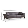 3-Seat Sofa-Bed Hamlet - Dark Grey Dark Grey