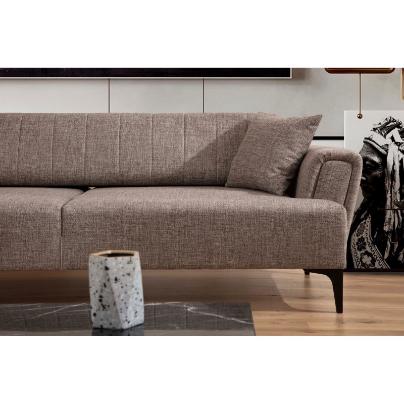 3-Seat Sofa-Bed Hamlet - Light Brown Light Brown