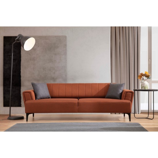 3-Seat Sofa-Bed Hamlet - Tile Red Tile Red