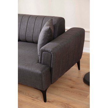 Corner Sofa-Bed Hamlet Left - Dark Grey Dark Grey