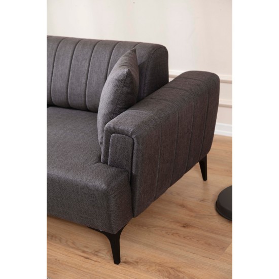 Corner Sofa-Bed Hamlet Left - Dark Grey Dark Grey Corner Sofa-Bed Hamlet Left - Dark Grey Dark Grey