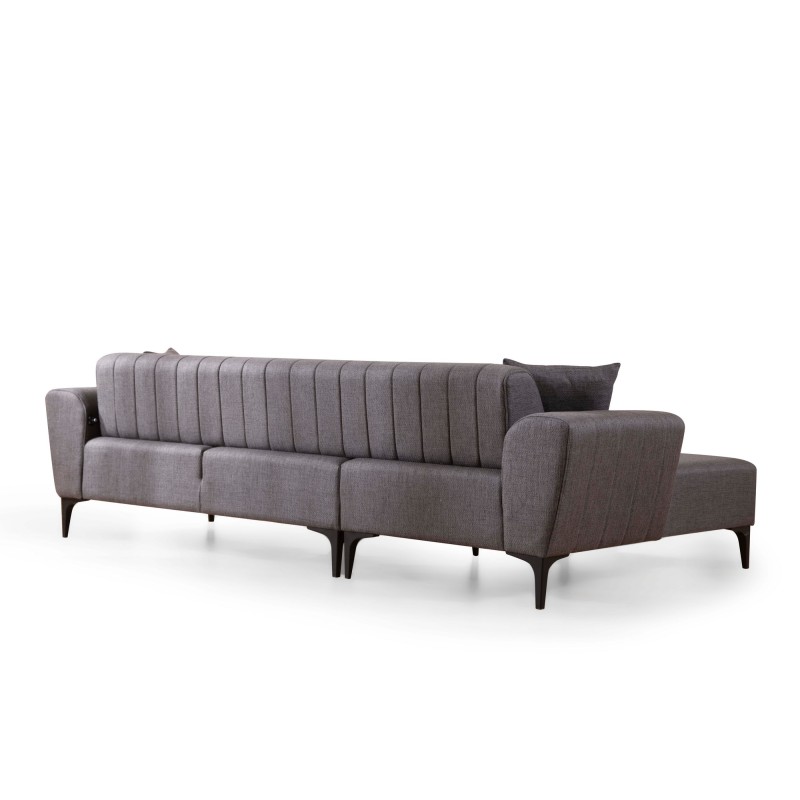Corner Sofa-Bed Hamlet Left - Dark Grey Dark Grey