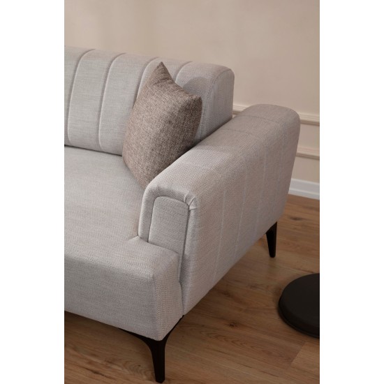 Corner Sofa-Bed Hamlet Left - Ecru Ecru Corner Sofa-Bed Hamlet Left - Ecru Ecru