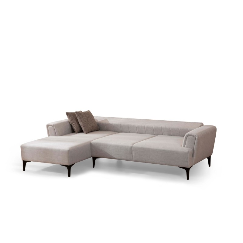 Corner Sofa-Bed Hamlet Left - Ecru Ecru