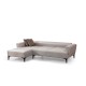 Corner Sofa-Bed Hamlet Left - Ecru Ecru Corner Sofa-Bed Hamlet Left - Ecru Ecru