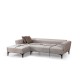 Corner Sofa-Bed Hamlet Left - Ecru Ecru Corner Sofa-Bed Hamlet Left - Ecru Ecru