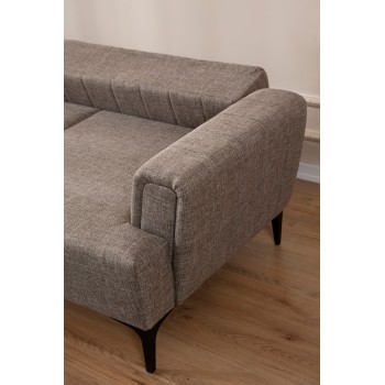 Corner Sofa-Bed Hamlet Left - Light Brown Light Brown