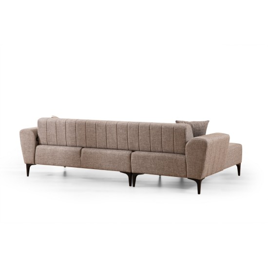 Corner Sofa-Bed Hamlet Left - Light Brown Light Brown Corner Sofa-Bed Hamlet Left - Light Brown Light Brown