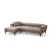 Corner Sofa-Bed Hamlet Left - Light Brown Light Brown