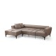 Corner Sofa-Bed Hamlet Left - Light Brown Light Brown Corner Sofa-Bed Hamlet Left - Light Brown Light Brown