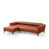Corner Sofa-Bed Hamlet Left - Tile Red Tile Red