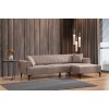 Corner Sofa-Bed Hamlet Right - Light Brown Light Brown
