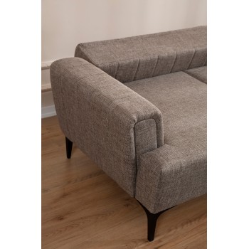 Corner Sofa-Bed Hamlet Right - Light Brown Light Brown