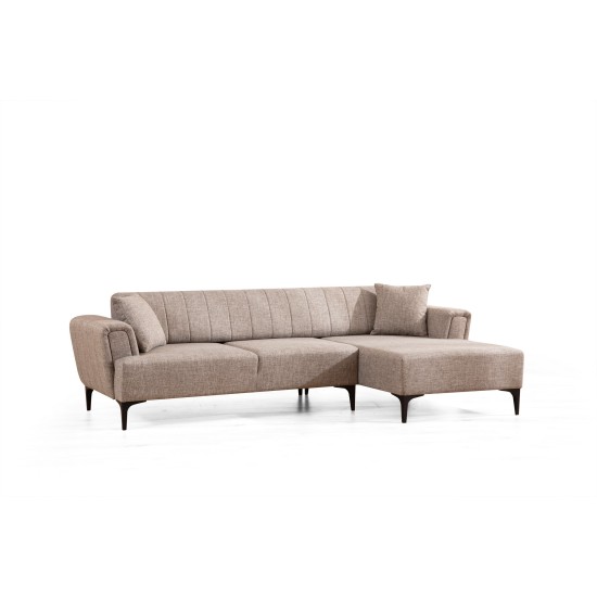 Corner Sofa-Bed Hamlet Right - Light Brown Light Brown Corner Sofa-Bed Hamlet Right - Light Brown Light Brown