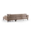 Corner Sofa-Bed Hamlet Right - Light Brown Light Brown