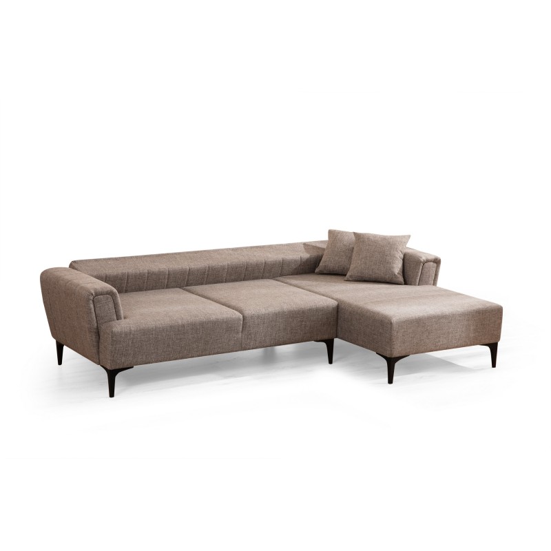 Corner Sofa-Bed Hamlet Right - Light Brown Light Brown