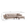 Corner Sofa-Bed Hamlet Right - Light Brown Light Brown