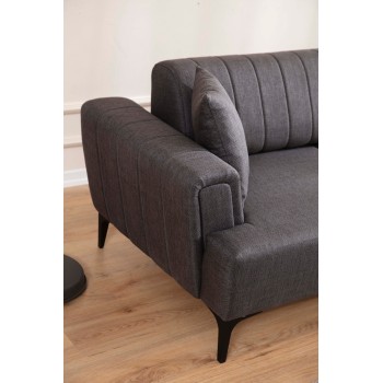 Corner Sofa-Bed Hamlet Right- Dark Grey Dark Grey