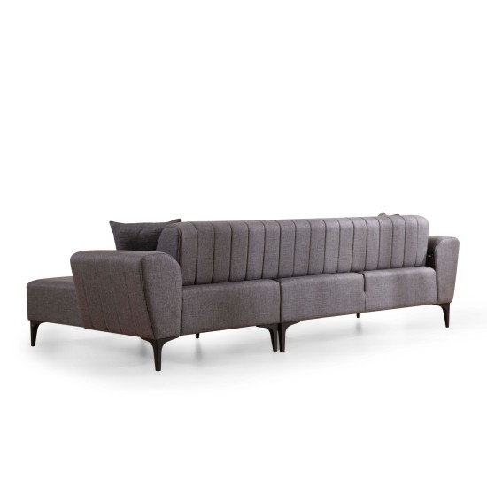 Corner Sofa-Bed Hamlet Right- Dark Grey Dark Grey Corner Sofa-Bed Hamlet Right- Dark Grey Dark Grey