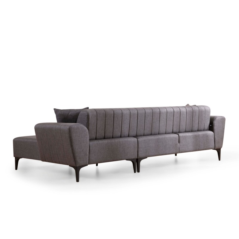 Corner Sofa-Bed Hamlet Right- Dark Grey Dark Grey