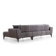 Corner Sofa-Bed Hamlet Right- Dark Grey Dark Grey Corner Sofa-Bed Hamlet Right- Dark Grey Dark Grey