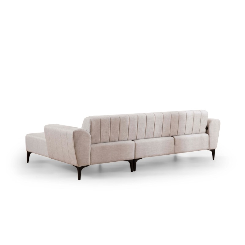 Corner Sofa-Bed Hamlet Right- Ecru Ecru