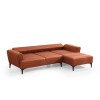 Corner Sofa-Bed Hamlet Right- Tile Red Tile Red