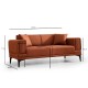 2-Seat Sofa Horizon - Tile Red Tile Red 2-Seat Sofa Horizon - Tile Red Tile Red