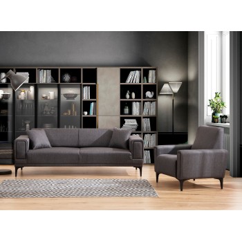 3-Seat Sofa-Bed Horizon - Dark Grey Dark Grey