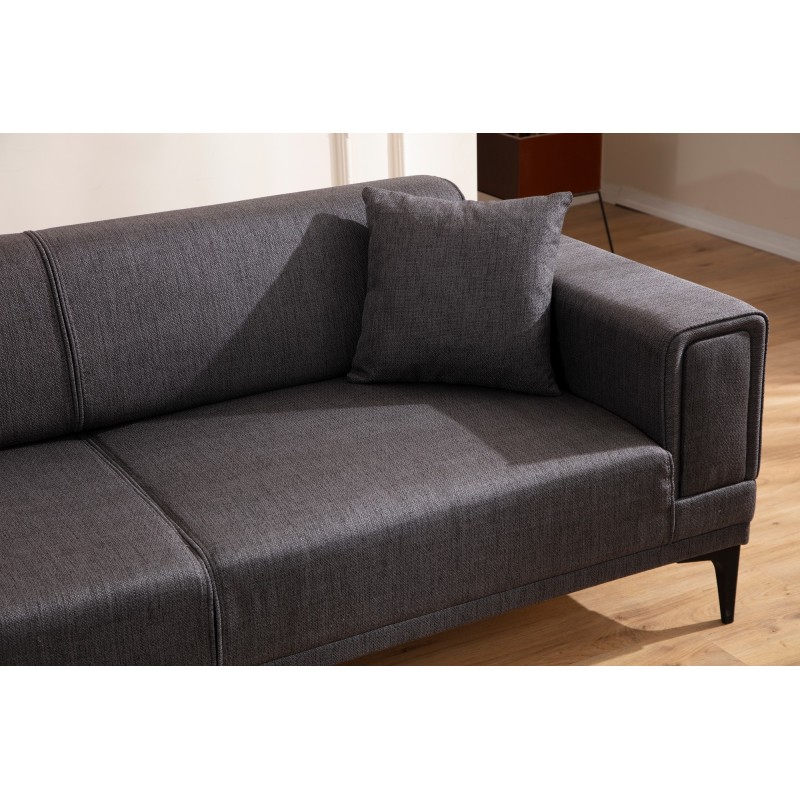 3-Seat Sofa-Bed Horizon - Dark Grey Dark Grey