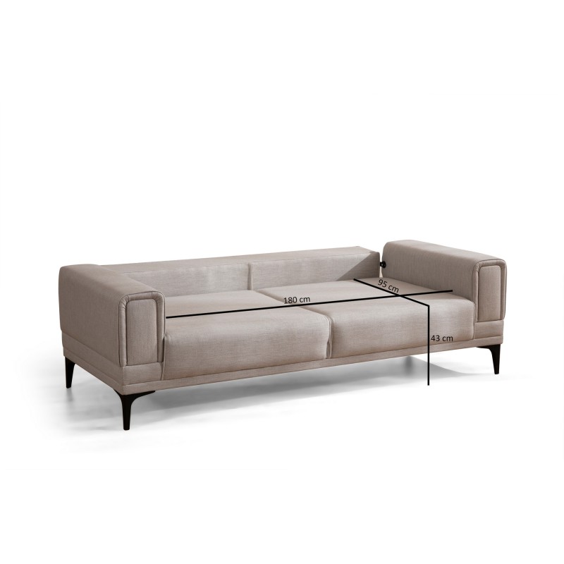 3-Seat Sofa-Bed Horizon - Ecru Ecru