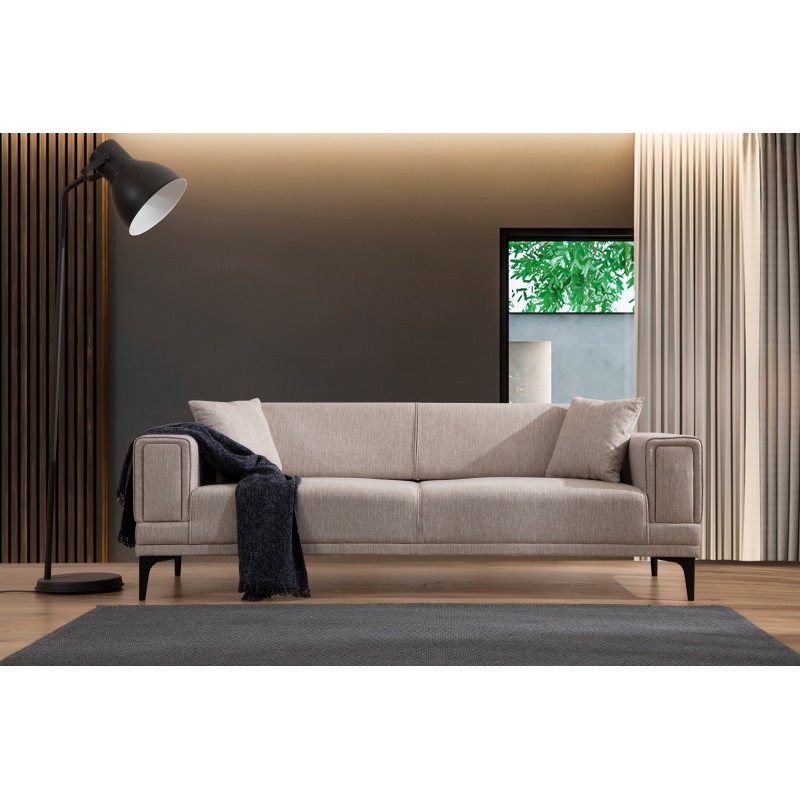 Atelier del Sofa 3-Seat Sofa-Bed Horizon - Light Brown Light Brown