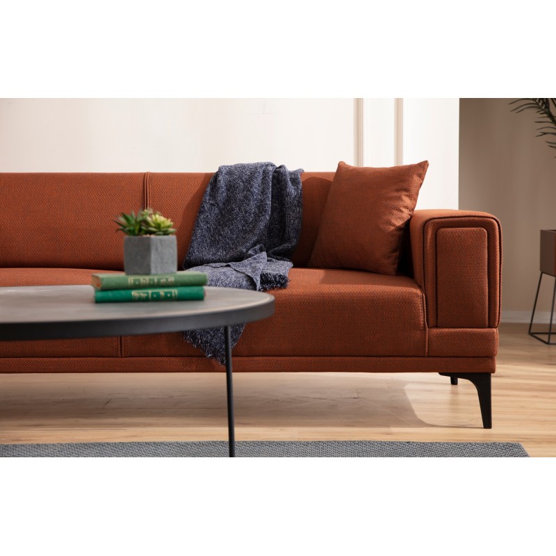 3-Seat Sofa-Bed Horizon - Tile Red Tile Red