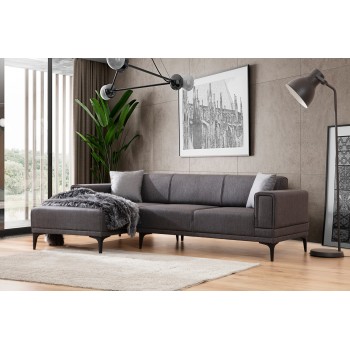 Corner Sofa-Bed Horizon Left - Dark Grey Dark Grey