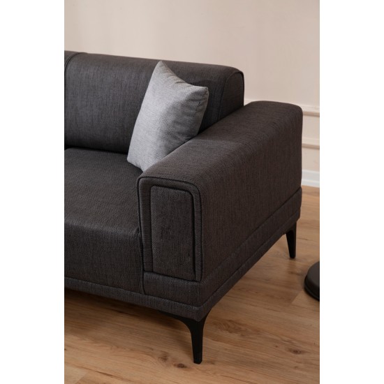 Corner Sofa-Bed Horizon Left - Dark Grey Dark Grey Corner Sofa-Bed Horizon Left - Dark Grey Dark Grey