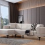 Corner Sofa-Bed Horizon Left - Ecru Ecru