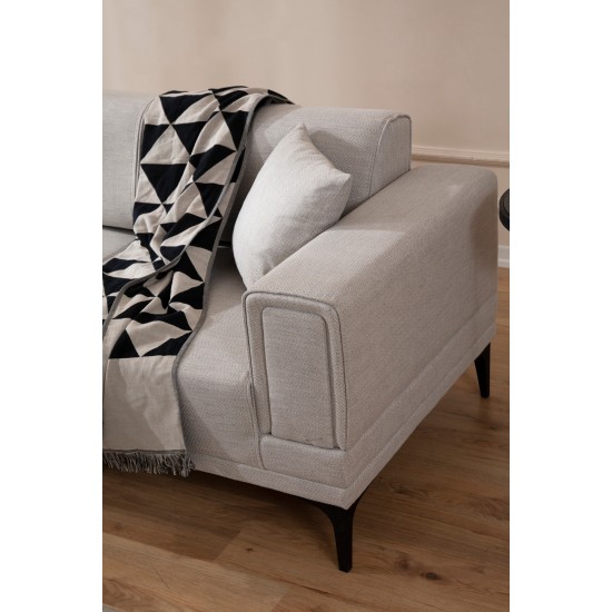 Corner Sofa-Bed Horizon Left - Ecru Ecru