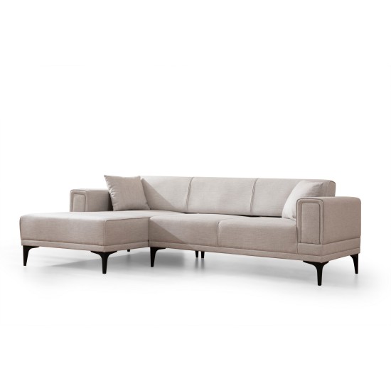 Corner Sofa-Bed Horizon Left - Ecru Ecru